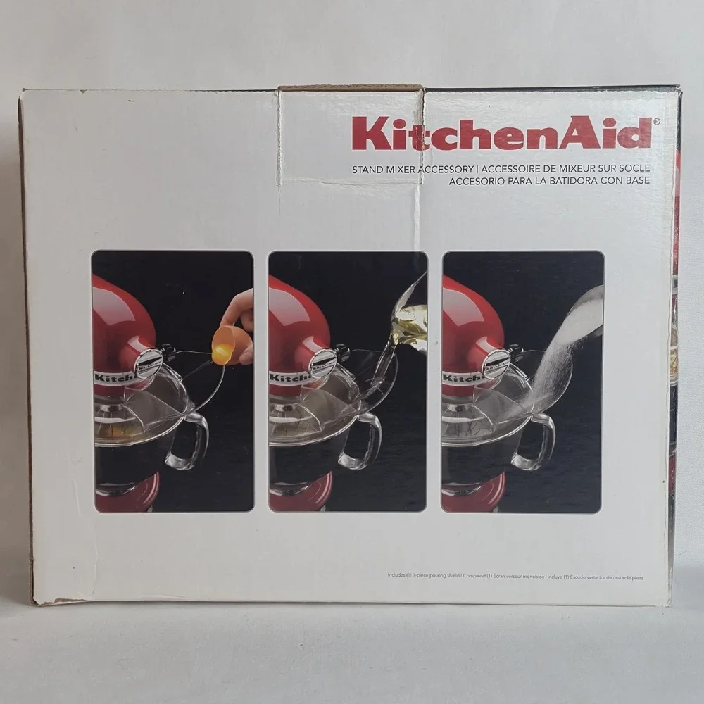 KitchenAid Genuine KN1PS 1-Piece Pouring Shield for 4.5 or 5 Quart Stand Mixers